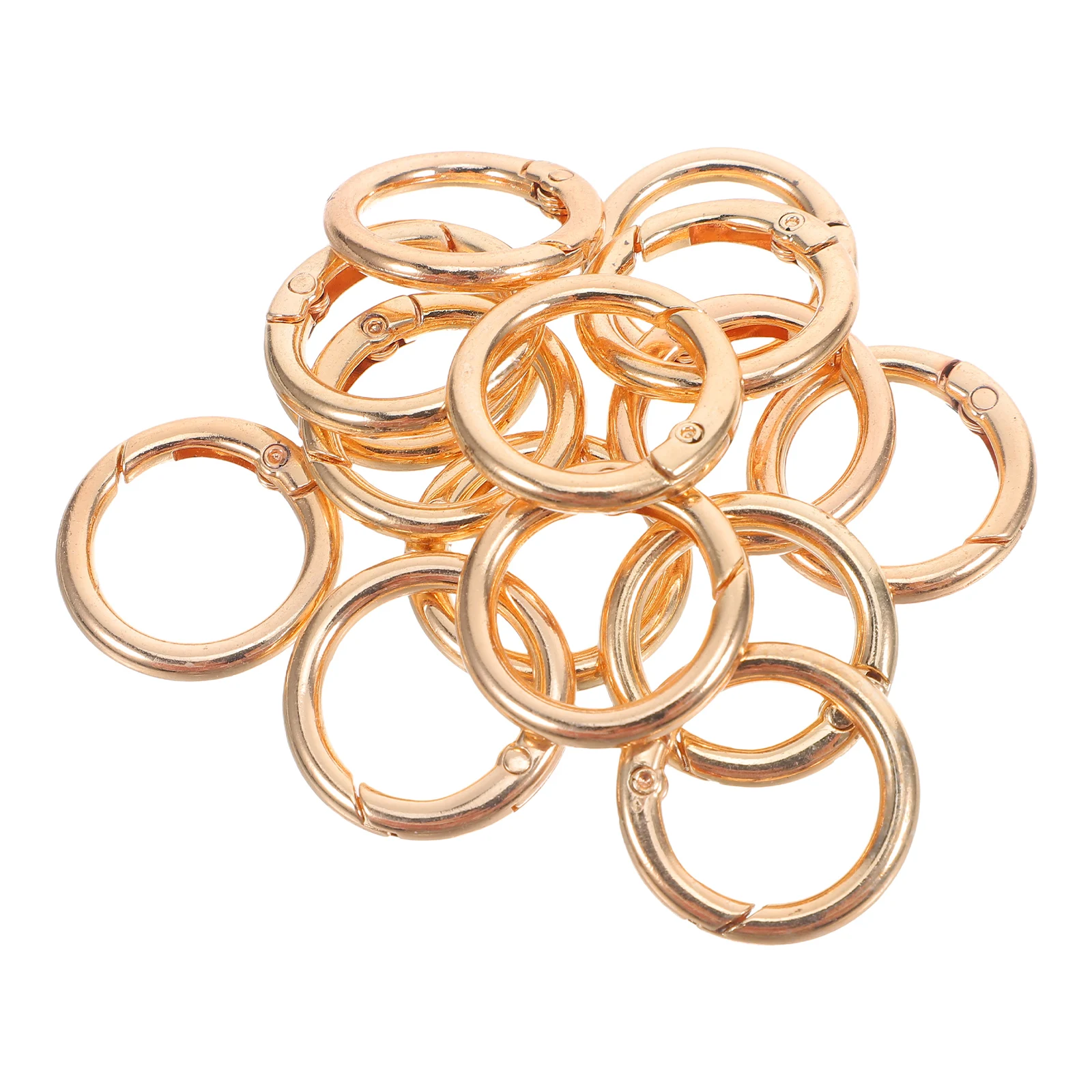 15pcs Keyring Spring Buckle Shiny Gold Tone Durable Zinc Shape Clips for Keychains Bags Jewelry Making Split Rings Clasp
15pcs Keyring Spring Buckle Shiny Gold Tone Durable Zinc Shape Clips for Keychains Bags Jewelry Making Split Rings Clasp