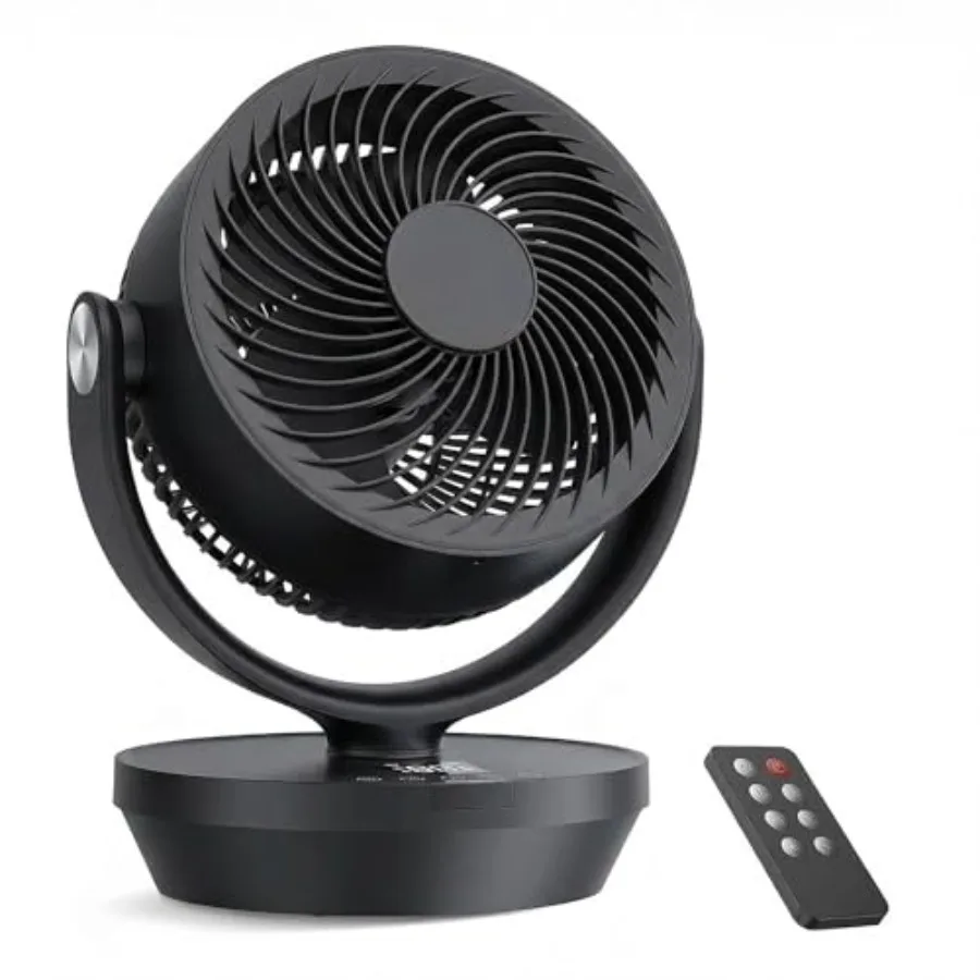 Air Circulator Fan for Bedroom 13" Table Fan with Remote 90° Oscillating and 120° Tilt 60ft Strong Airflow Quiet 25dB Electric
Air Circulator Fan for Bedroom 13" Table Fan with Remote 90° Oscillating and 120° Tilt 60ft Strong Airflow Quiet 25dB Electric