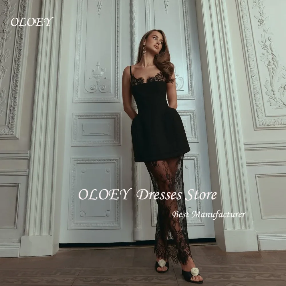 OLOEY Black Sexy Slim Prom Party Gown Vestidos De Gala Women Long Lace A-Line Evening Dresses Robe De Soirée Femme Customized
OLOEY Black Sexy Slim Prom Party Gown Vestidos De Gala Women Long Lace A-Line Evening Dresses Robe De Soirée Femme Customized