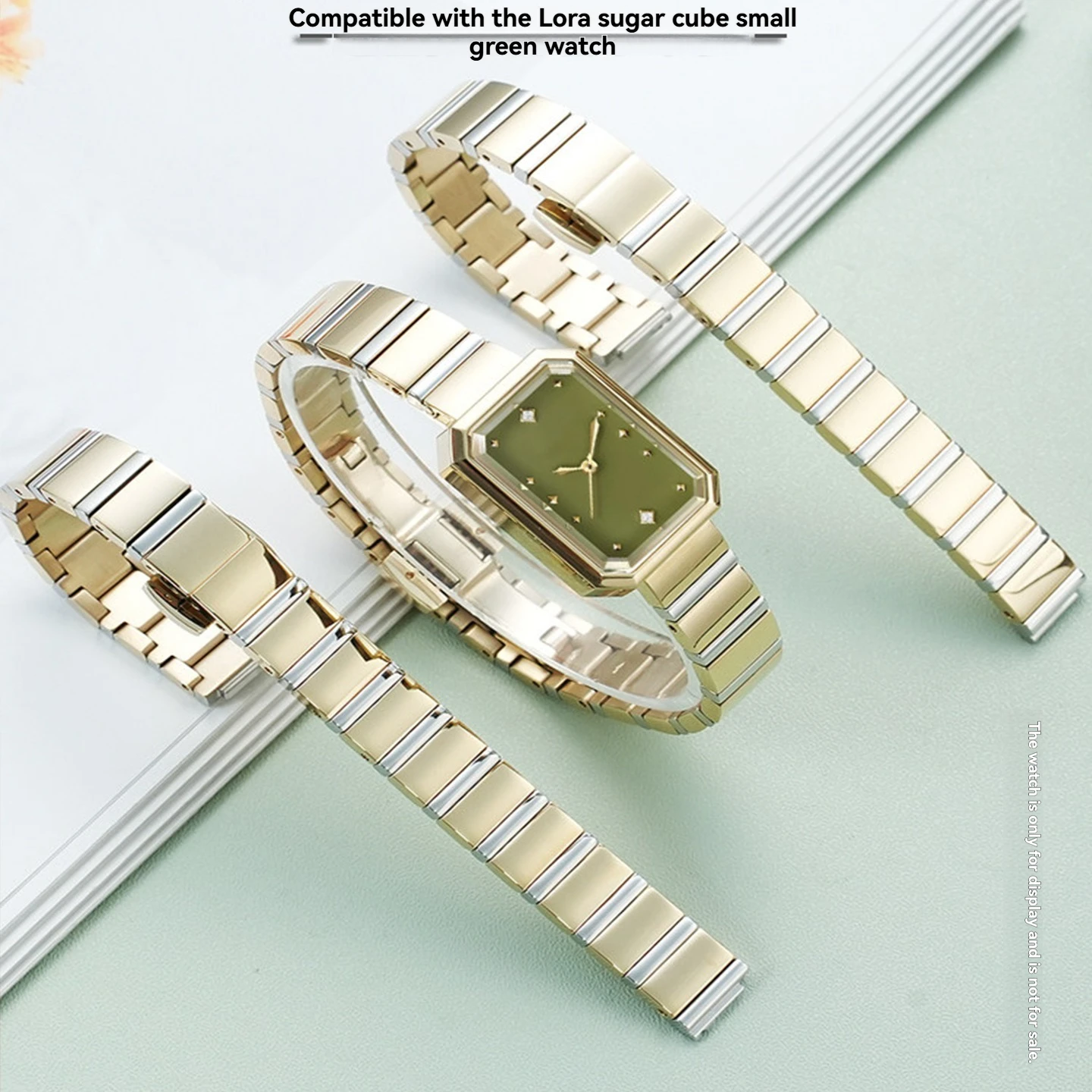 10mm Stainless Steel Watch Band Metal Strap Replacement for Square Green Watch LR4700 Women Metal Watch Bracelet
10mm Stainless Steel Watch Band Metal Strap Replacement for Square Green Watch LR4700 Women Metal Watch Bracelet