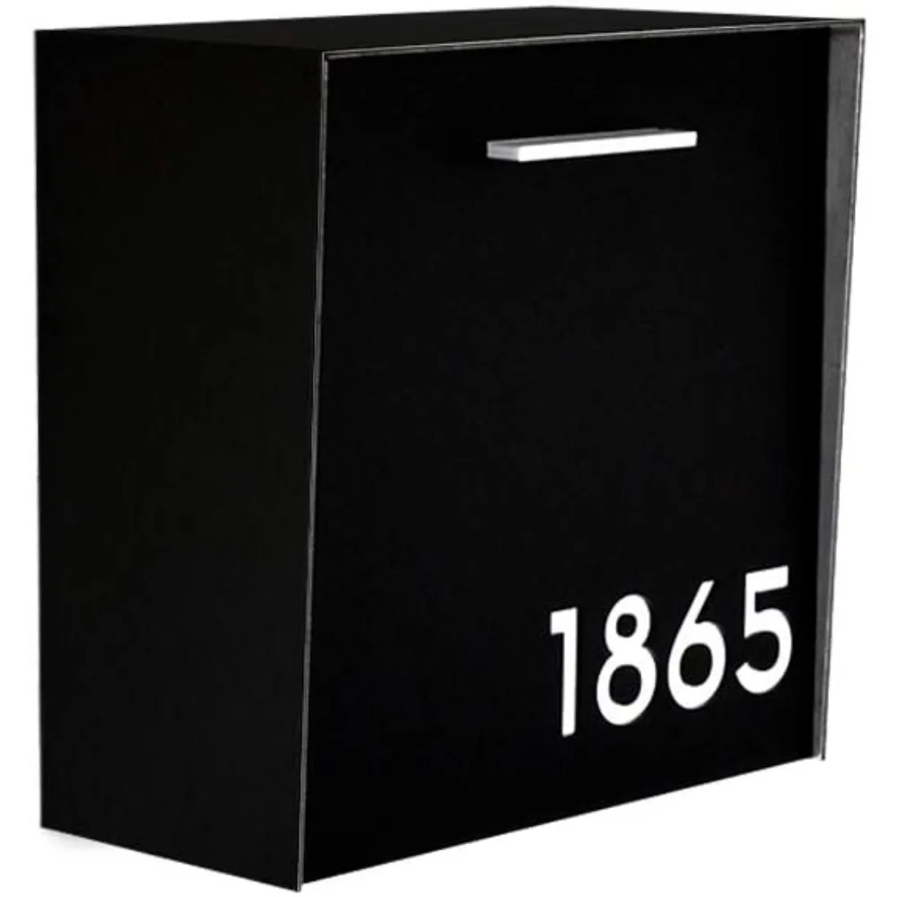 Aluminum Wall-Mounted Mailbox with Brushed Silver Front, Black Body, and Orange Acrylic Numbers - Sleek Modern Design
Aluminum Wall-Mounted Mailbox with Brushed Silver Front, Black Body, and Orange Acrylic Numbers - Sleek Modern Design
