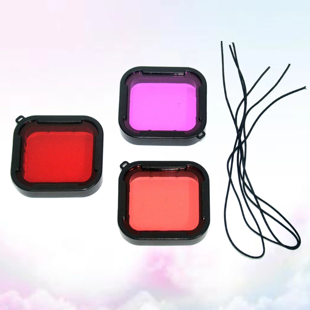 3Pcs Waterproof Shell Filter Kit for 5 Action Camera Underwater Diving Snorkeling Coating High Transmission Tempered
3Pcs Waterproof Shell Filter Kit for 5 Action Camera Underwater Diving Snorkeling Coating High Transmission Tempered
