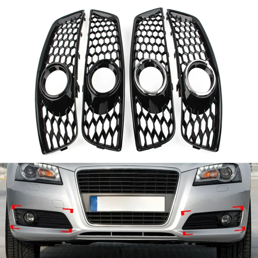 1 Pair Front Bumper Honeycomb Mesh Fog Light Grille Cover With Fog Light Hole For Audi A3 8P 2009 2010 2011 2012 2013 Car Parts
1 Pair Front Bumper Honeycomb Mesh Fog Light Grille Cover With Fog Light Hole For Audi A3 8P 2009 2010 2011 2012 2013 Car Parts