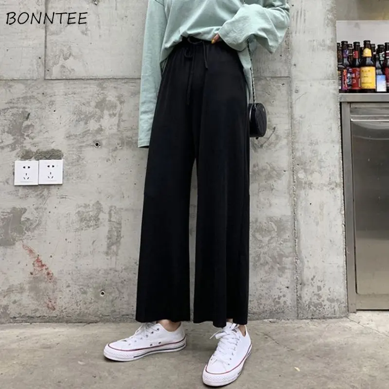 Ankle-length Pants Women Design Fashion Simple Solid High Waist Leisure Daily Straight Tender Loose Students Summer Korean Style
Ankle-length Pants Women Design Fashion Simple Solid High Waist Leisure Daily Straight Tender Loose Students Summer Korean Style
