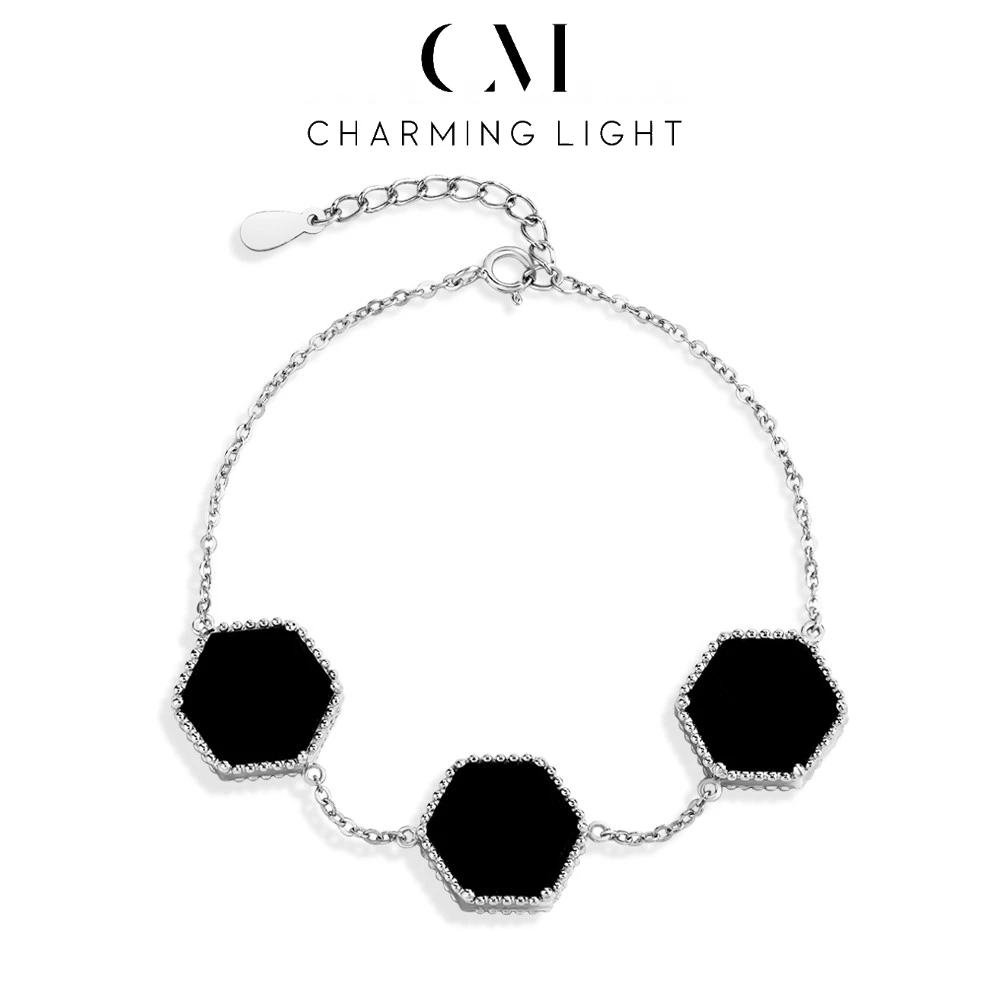 CHARMING Three Black Agate Bracelets Chain Minimalist Style 925 Sterling Silver for Women Fine Party Jewelry Hot Sale Wholesale
CHARMING Three Black Agate Bracelets Chain Minimalist Style 925 Sterling Silver for Women Fine Party Jewelry Hot Sale Wholesale