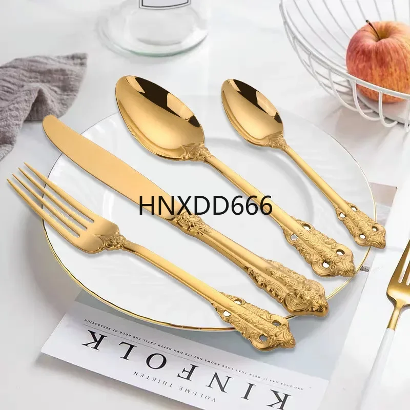 24pcs Fork spoon stainless steel tableware Gift box for Western cuisine portable cutlery travel services luxury Kitchen kit
24pcs Fork spoon stainless steel tableware Gift box for Western cuisine portable cutlery travel services luxury Kitchen kit