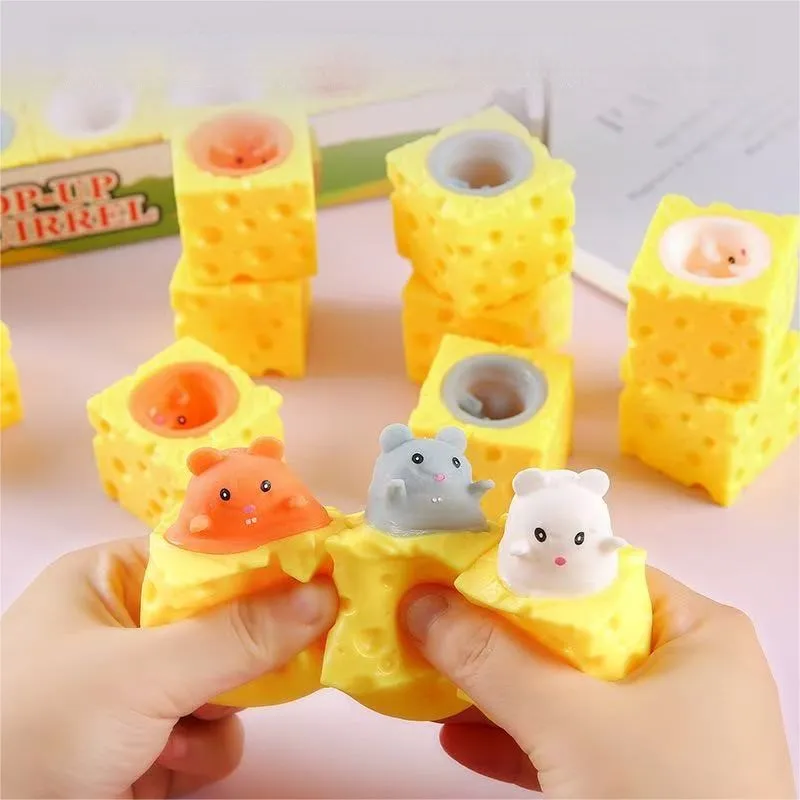 1pc/3pc/5pc Cheese Mouse Stress Relief Toy Cheese Pinch Music Stress Relief Ball Holiday Party Mischief Toy
1pc/3pc/5pc Cheese Mouse Stress Relief Toy Cheese Pinch Music Stress Relief Ball Holiday Party Mischief Toy
