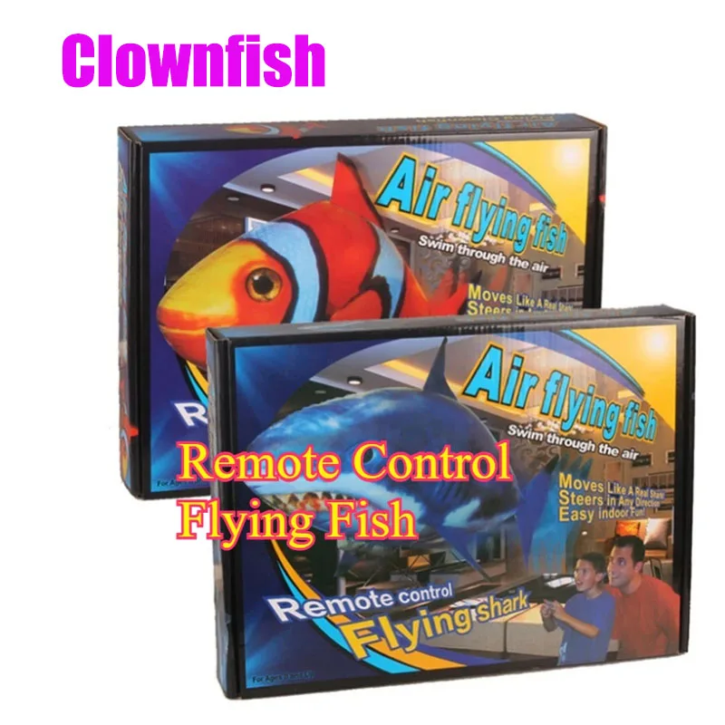 Animal Creative Remote Control Flying Fish Shark Clownfish Electric Air Inflatable Flying Fish Party Decoration RC Toy Kids Gift
Animal Creative Remote Control Flying Fish Shark Clownfish Electric Air Inflatable Flying Fish Party Decoration RC Toy Kids Gift