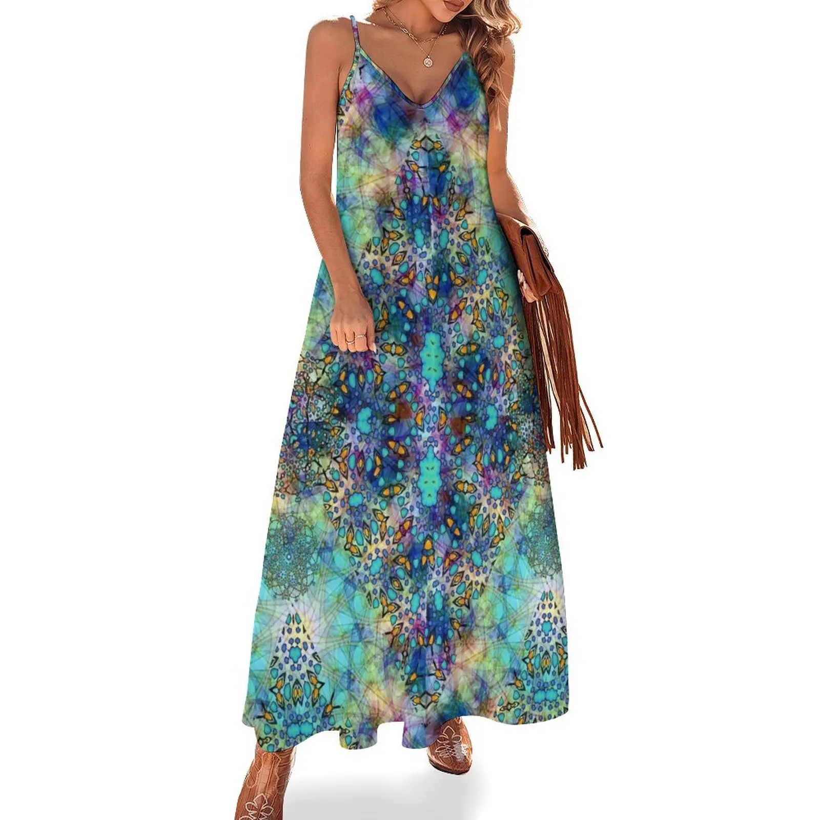 Watercolor Batik Blue Prism Sleeveless Dress women clothes beach dresses festival outfit women Dress
Watercolor Batik Blue Prism Sleeveless Dress women clothes beach dresses festival outfit women Dress