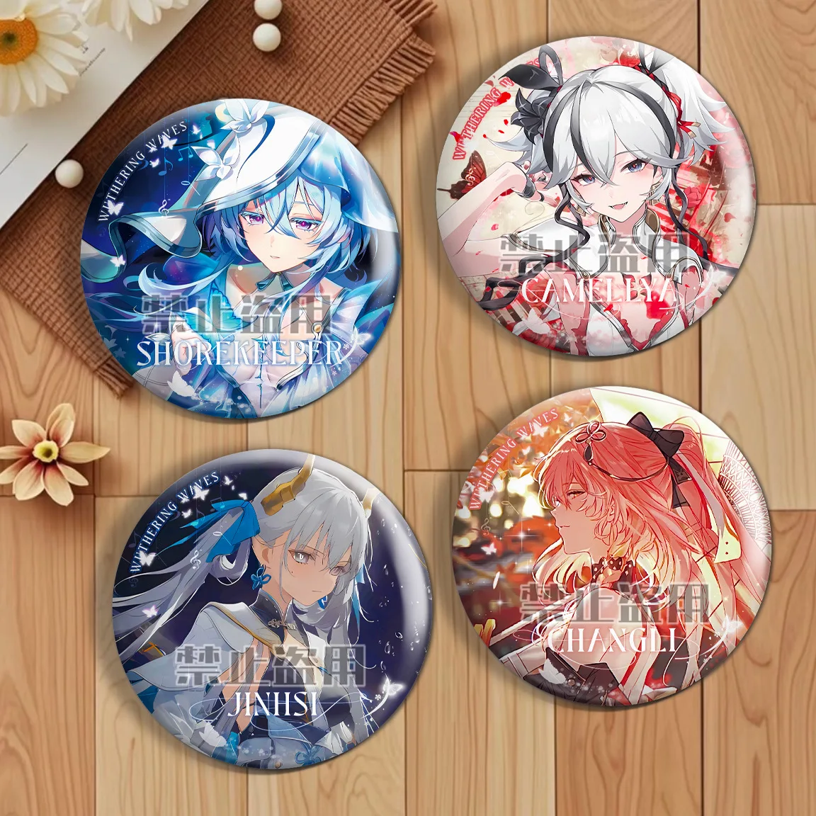 58mm Wuthering Waves Game Character Changli Jinhsi The Shorekeeper Camellya Badge Pin Cartoon Cosplay Brooch for Backpack
58mm Wuthering Waves Game Character Changli Jinhsi The Shorekeeper Camellya Badge Pin Cartoon Cosplay Brooch for Backpack