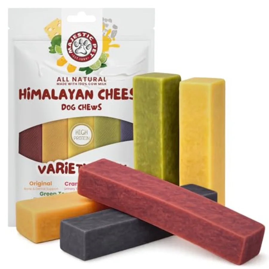 Himalayan All-Natural Cheese Dog Chews - Long Lasting Dental Chew for Dogs - Healthy Pet Treats with Beneficial Ingredients Var
Himalayan All-Natural Cheese Dog Chews - Long Lasting Dental Chew for Dogs - Healthy Pet Treats with Beneficial Ingredients Var