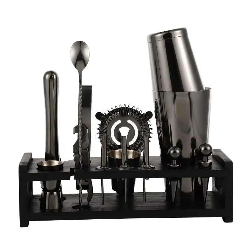 Professional Bartender Tools Bartender Kit Bar Accessories Jigger Cocktail Shaker Set Wooden Stand Stainless Steel
Professional Bartender Tools Bartender Kit Bar Accessories Jigger Cocktail Shaker Set Wooden Stand Stainless Steel