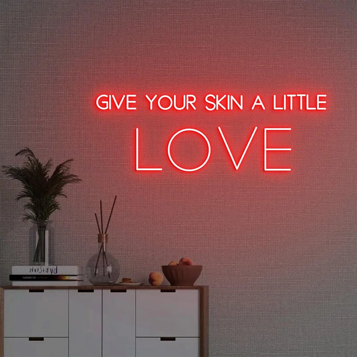 Неоновая вывеска «Дайте кожу немного любви», знак косметики для кожи, декор для салона красоты голой кожи, декор для косметолога кожи
Неоновая вывеска «Дайте кожу немного любви», знак косметики для кожи, декор для салона красоты голой кожи, декор для косметолога кожи