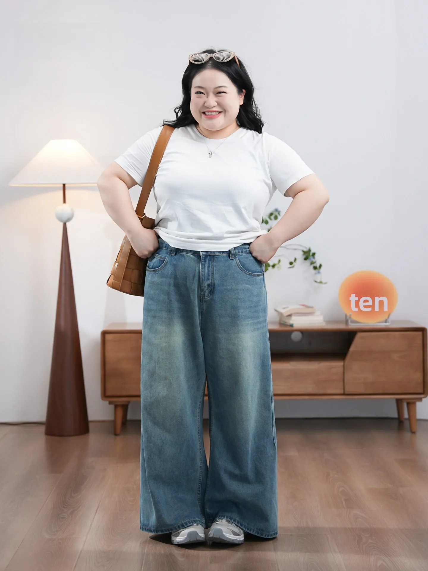 Loose Vintage Straight Leg Jeans plus Size Comfortable Breathable Cotton Wide Leg Pants for Women by FuYinBoBie Sunset Valley...
Loose Vintage Straight Leg Jeans plus Size Comfortable Breathable Cotton Wide Leg Pants for Women by FuYinBoBie Sunset Valley...