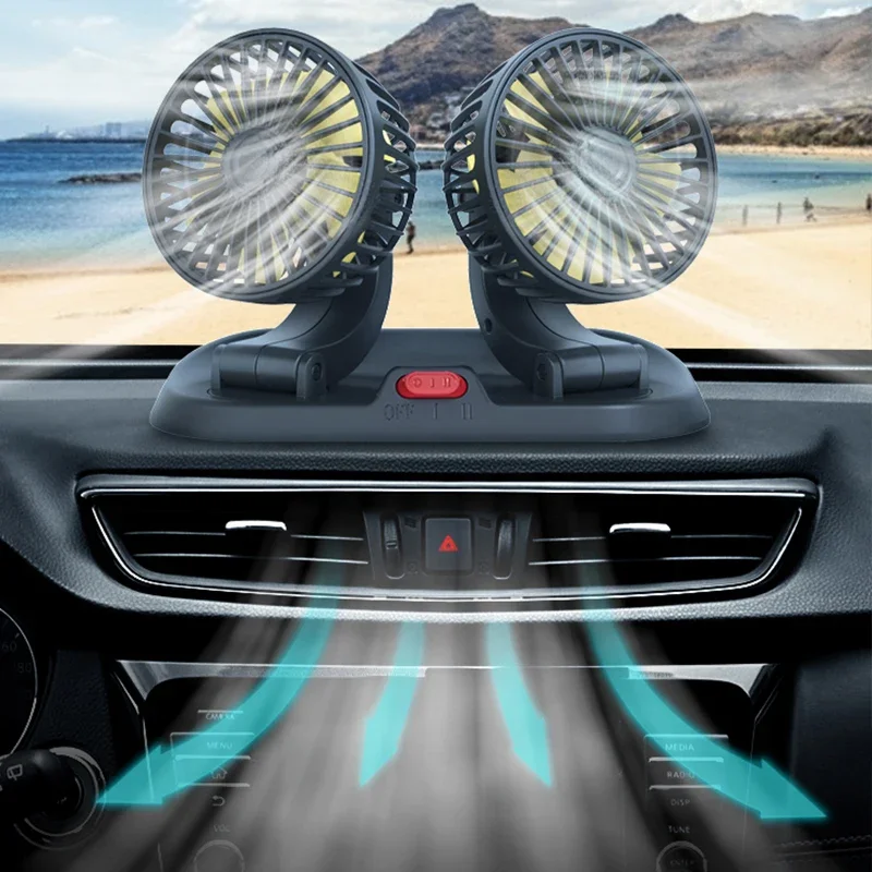 Car Fan 360° Adjustable 1/2/3 Head Air Fan Auto Electric Fan USB/12V/24V Fan Car Silent Fan For Home Desk Office&Car RV Truck
Car Fan 360° Adjustable 1/2/3 Head Air Fan Auto Electric Fan USB/12V/24V Fan Car Silent Fan For Home Desk Office&Car RV Truck