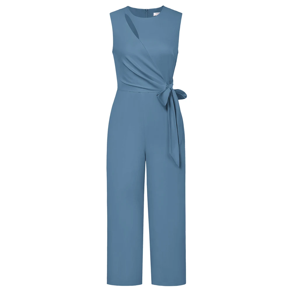 Jasambac Women Straight Leg Jumpsuit OL Sleeveless Crew Neck Full Length Romper
Jasambac Women Straight Leg Jumpsuit OL Sleeveless Crew Neck Full Length Romper