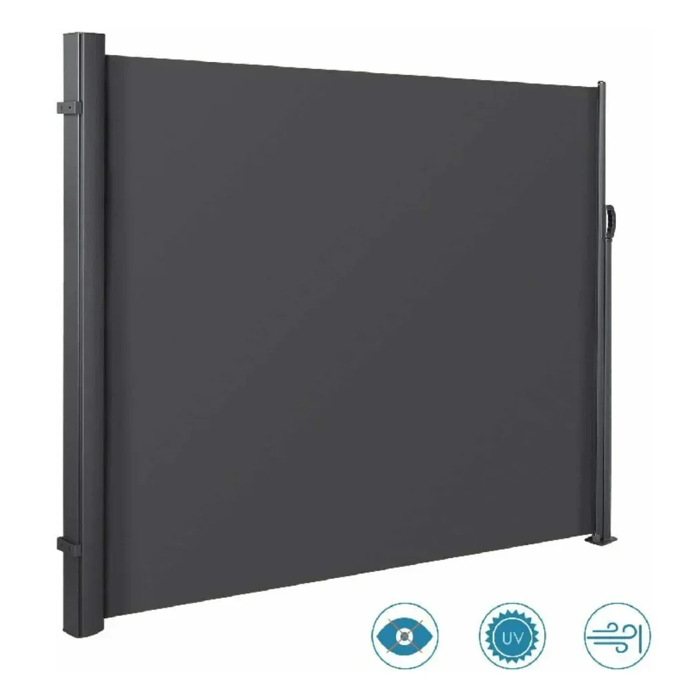Retractable Side Awning, UV 50+ Full Aluminum Rust-Proof Patio Sunshine Screen, 280 g Thicken Privacy Divider & Wind Screen
Retractable Side Awning, UV 50+ Full Aluminum Rust-Proof Patio Sunshine Screen, 280 g Thicken Privacy Divider & Wind Screen