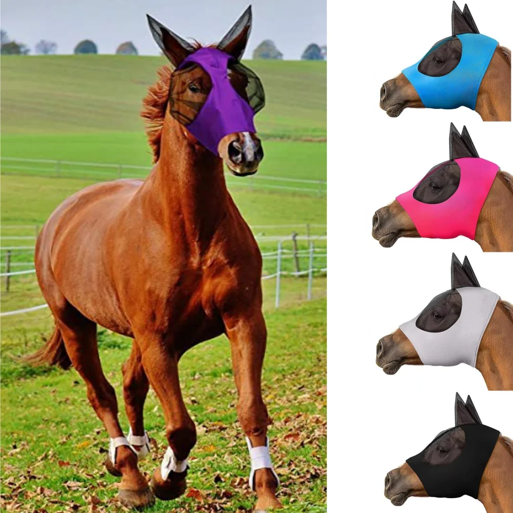 Breathable Horse Mask Anti-Mosquito Insect & Fly Bite Protection Equestrian Supplies Horse Clothing Hood
Breathable Horse Mask Anti-Mosquito Insect & Fly Bite Protection Equestrian Supplies Horse Clothing Hood