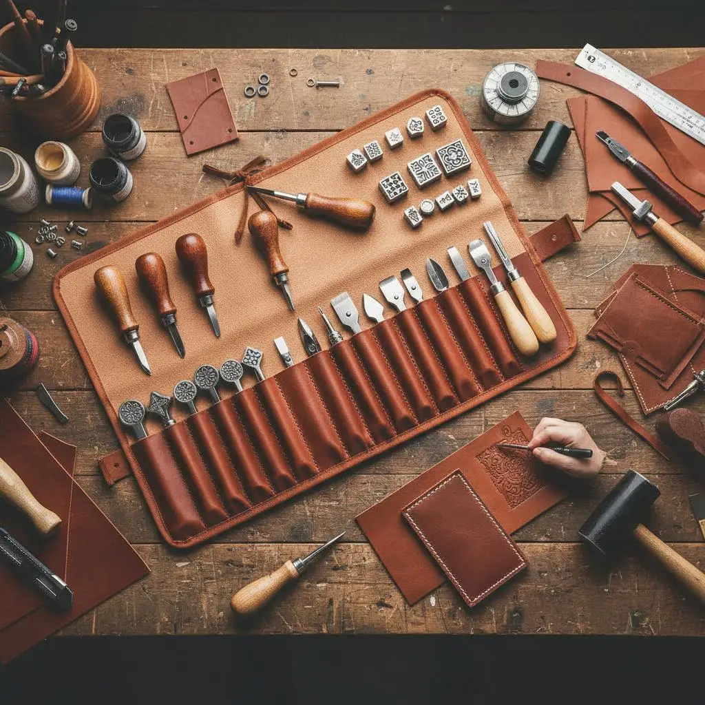 Leather Crafting Supplies Set 92 PCS For DIY Workshop Studio Classroom, Portable Storage Case Engraving Punching Equipment Se
Leather Crafting Supplies Set 92 PCS For DIY Workshop Studio Classroom, Portable Storage Case Engraving Punching Equipment Se