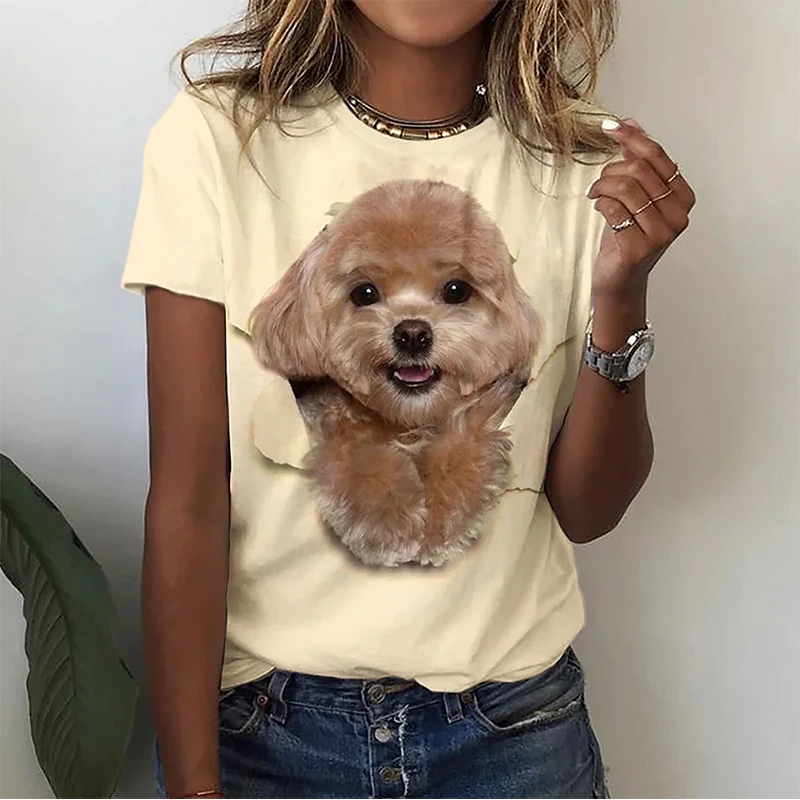 Summer Kawaii Poodle 3D Print T-shirt Women Streetwear Cute Dog Cat T Shirts Harajuku Y2k Tops Oversized Tees Female Clothing
Summer Kawaii Poodle 3D Print T-shirt Women Streetwear Cute Dog Cat T Shirts Harajuku Y2k Tops Oversized Tees Female Clothing