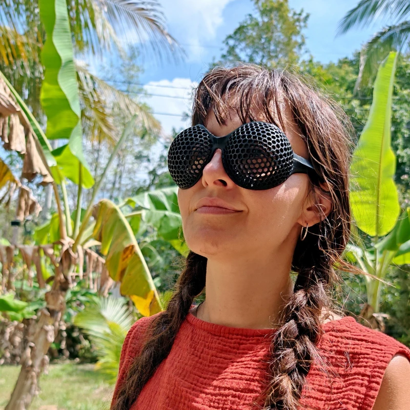 Compound Eye Glasses Yellow, Black and Green Optional Big Eye Bubbles Funny Frog Style Decorations Holiday Party
Compound Eye Glasses Yellow, Black and Green Optional Big Eye Bubbles Funny Frog Style Decorations Holiday Party