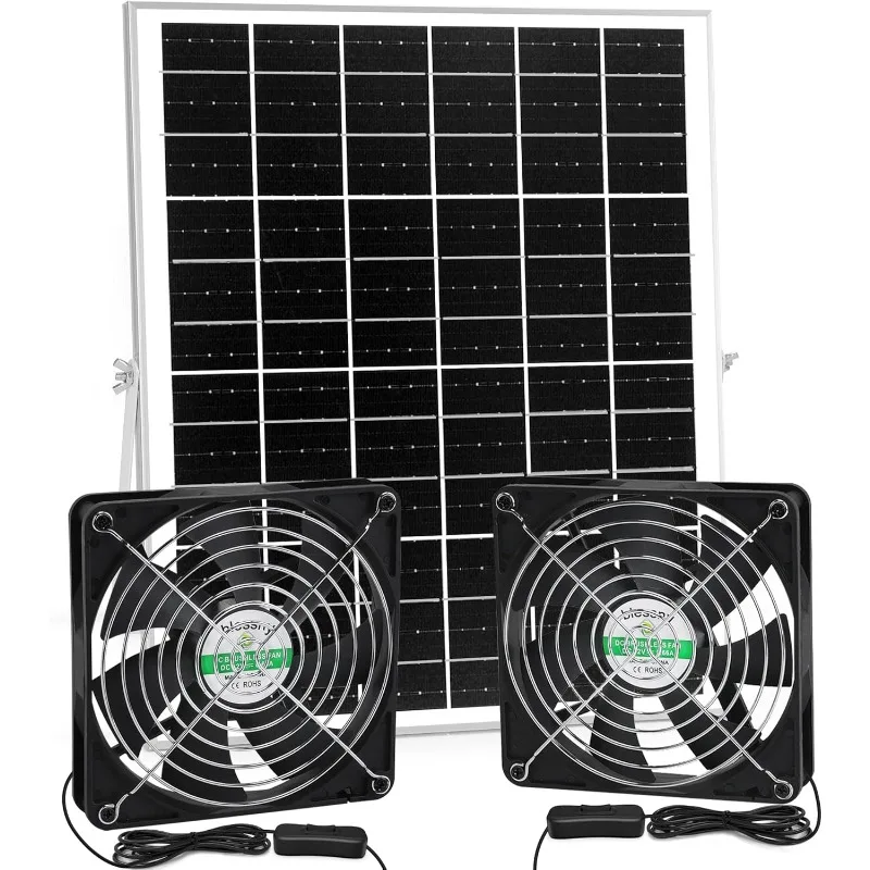 home.5.5 Inch Solar Powered Fan Kit, 25W Solar Panel with 2 Waterproof Fans for Outside Chicken Coops, Greenhouses, Sheds, Intak
home.5.5 Inch Solar Powered Fan Kit, 25W Solar Panel with 2 Waterproof Fans for Outside Chicken Coops, Greenhouses, Sheds, Intak