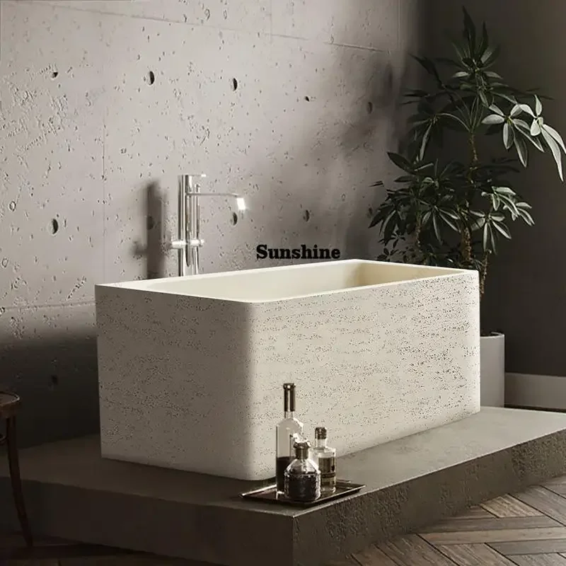 Ванна Y&Wabi Sabi Cream Square – отдельностоящая ванна из искусственного камня для отелей и спа-салонов, минималистичный дизайн
Ванна Y&Wabi Sabi Cream Square – отдельностоящая ванна из искусственного камня для отелей и спа-салонов, минималистичный дизайн