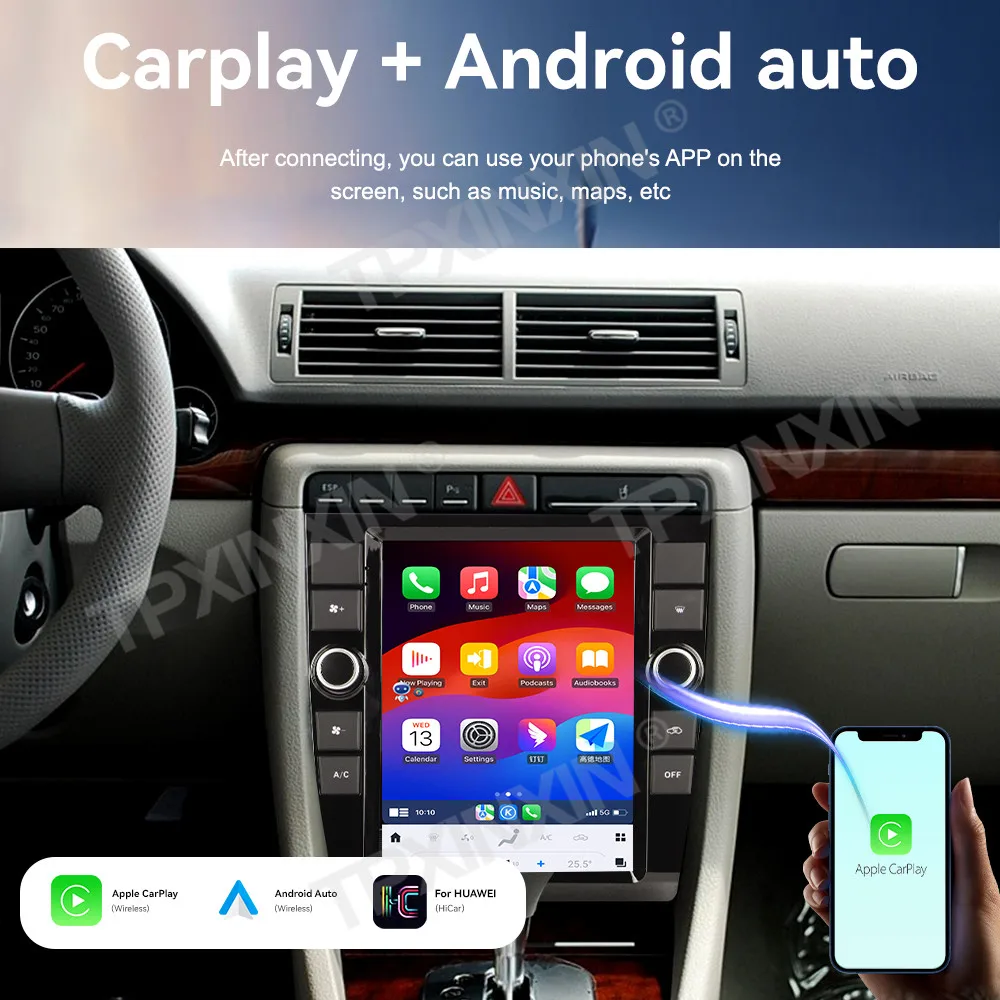 Auto Android 14.0 Stereo Carplay Multimedia Player For Audi A4 2002-2008 Car Radio GPS Navigation Head Unit DSP 4G LTE WIFI BT
Auto Android 14.0 Stereo Carplay Multimedia Player For Audi A4 2002-2008 Car Radio GPS Navigation Head Unit DSP 4G LTE WIFI BT