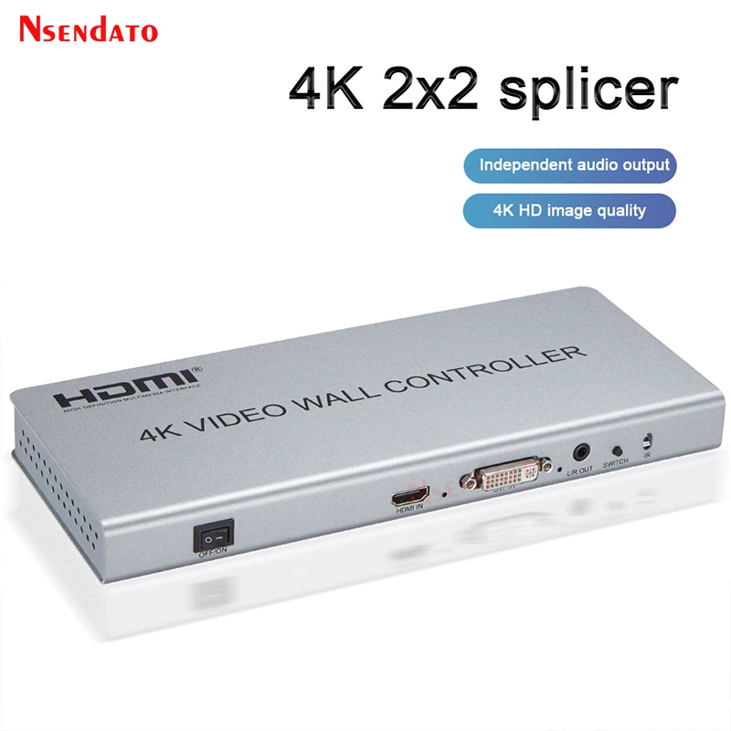 4k 2x2 Video Wall Controller Processor 1x2 1x3 1x4 2x1 3x1 4x1 HDMI DVI video wall controller TV Video Stitching Wall Processor
4k 2x2 Video Wall Controller Processor 1x2 1x3 1x4 2x1 3x1 4x1 HDMI DVI video wall controller TV Video Stitching Wall Processor