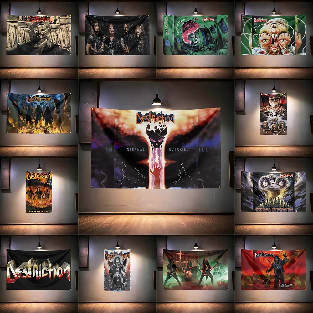 Rock Music Flag 3x5ft for Destruction Fans Banner HD Print Brass Grommet Garage Bedroom Living Room Dorm Wall Decor Tapestry
Rock Music Flag 3x5ft for Destruction Fans Banner HD Print Brass Grommet Garage Bedroom Living Room Dorm Wall Decor Tapestry