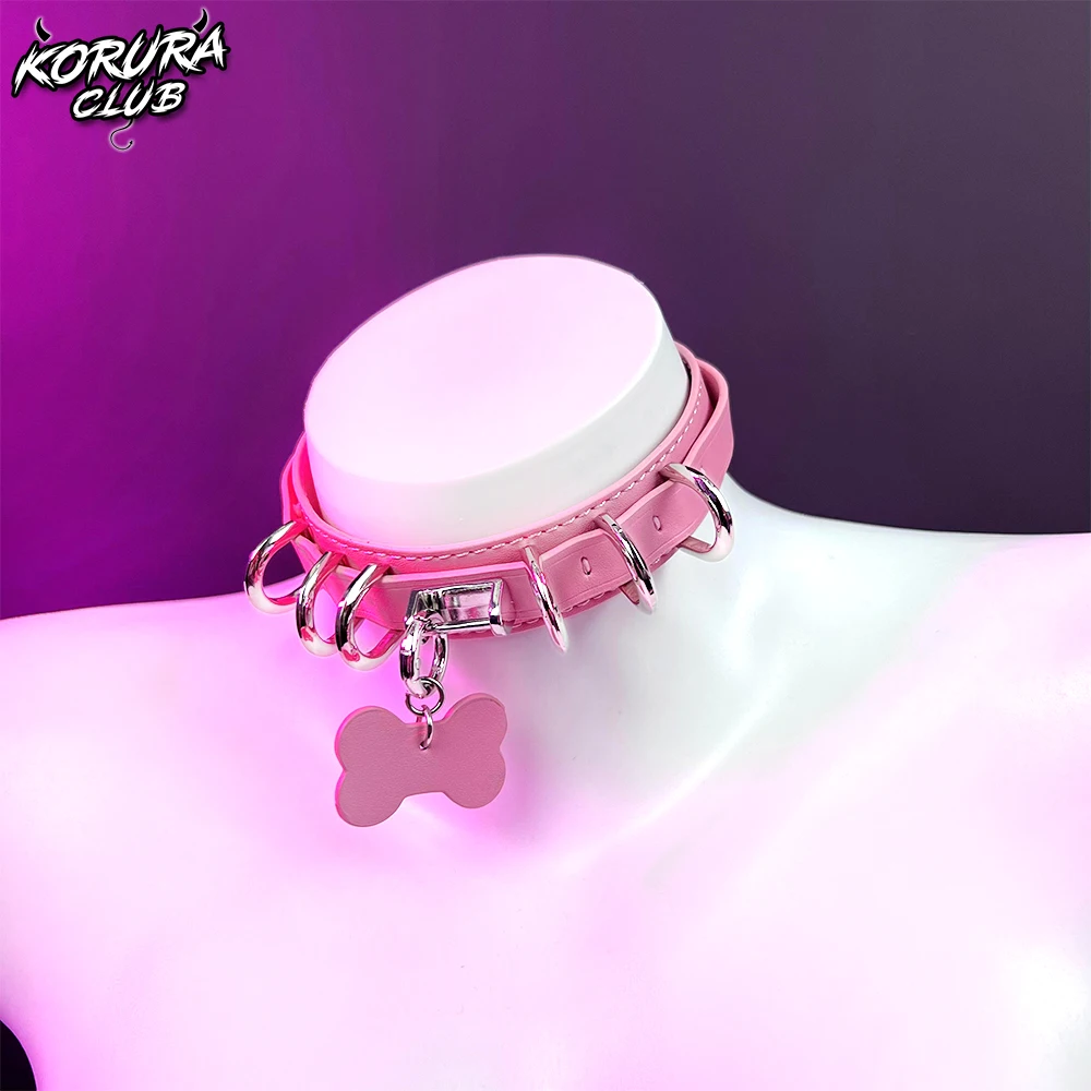 Women gothic metal leather necklace halloween punk Y2K chain choker puppy girls collar
Women gothic metal leather necklace halloween punk Y2K chain choker puppy girls collar