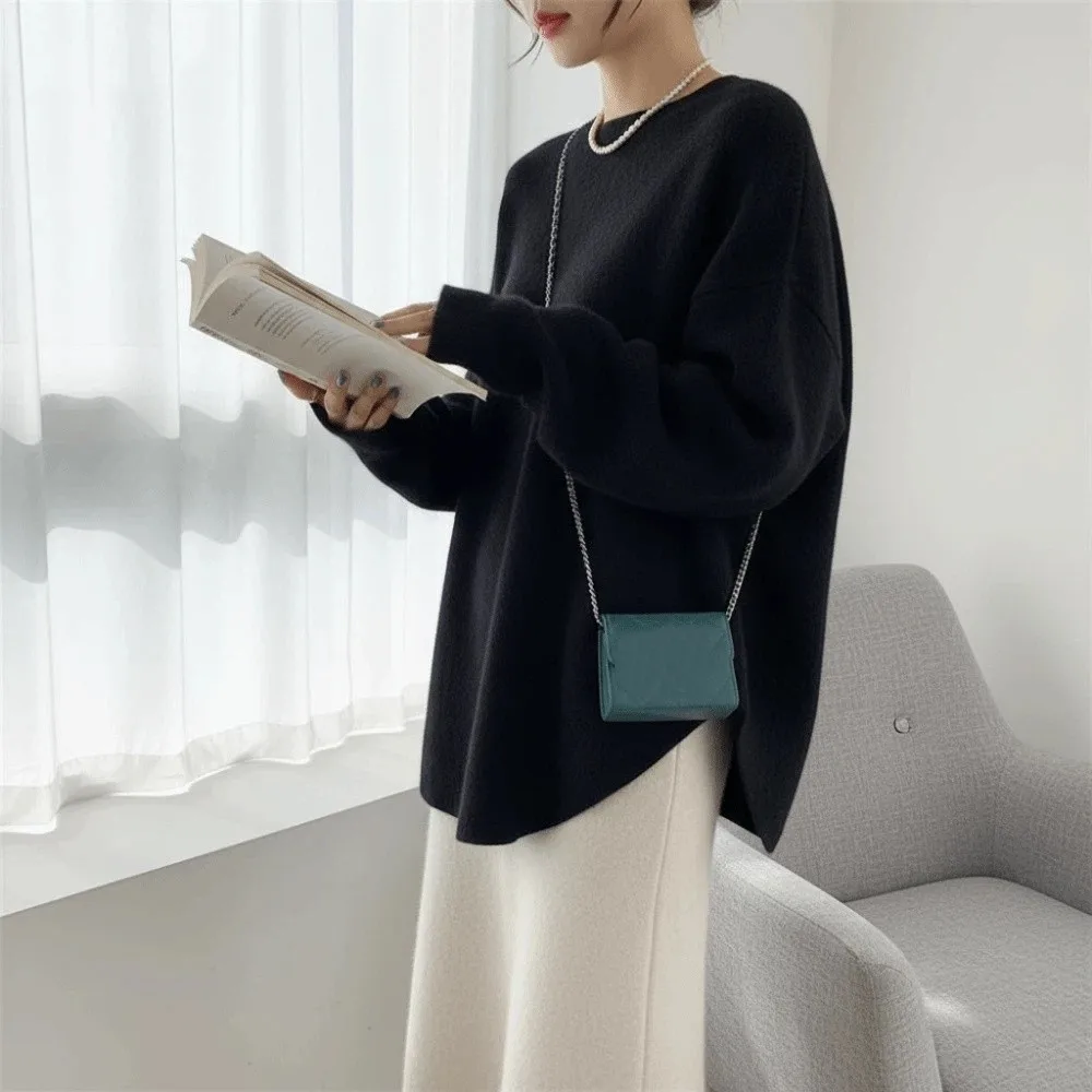 Sweet Irregular Long Sleeved Knitwear Bottoming Shirt Pullover Sweater Top Loose Autumn Winter Knitted Top for Women Fall
Sweet Irregular Long Sleeved Knitwear Bottoming Shirt Pullover Sweater Top Loose Autumn Winter Knitted Top for Women Fall