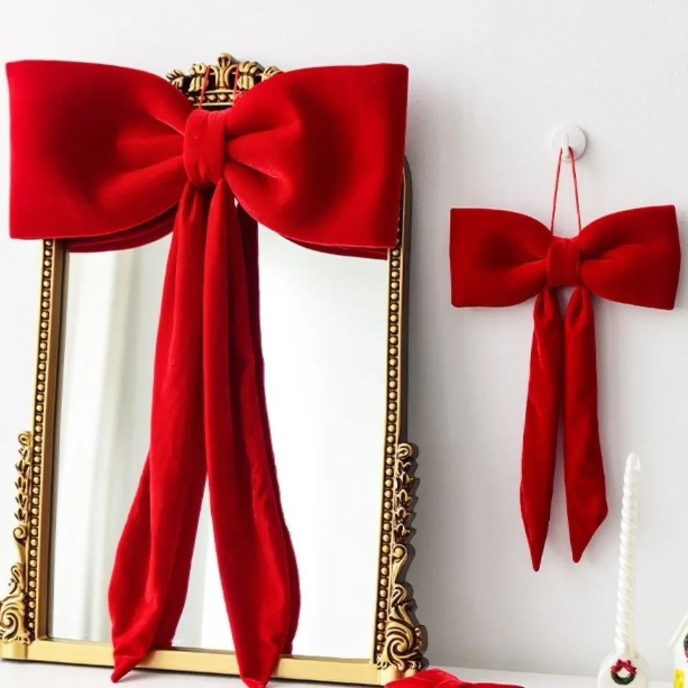 Flocking Christmas Bow Decoration Red Green Soft Large Bow Decor Giant Bow Butterfly Hanging Bowknot Home Decoration
Flocking Christmas Bow Decoration Red Green Soft Large Bow Decor Giant Bow Butterfly Hanging Bowknot Home Decoration