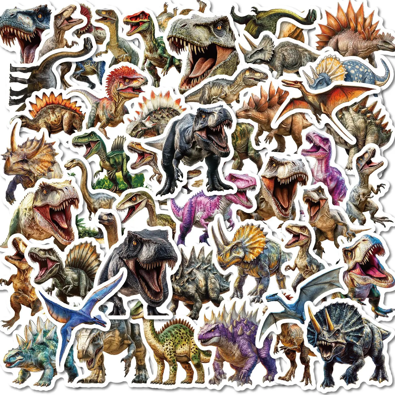 50Pcs Fierce T-Rex Dinosaur Decals Realistic Jurassic Animal Stickers Waterproof Laptop Phone Water Bottle Boys Birthday Gift
50Pcs Fierce T-Rex Dinosaur Decals Realistic Jurassic Animal Stickers Waterproof Laptop Phone Water Bottle Boys Birthday Gift