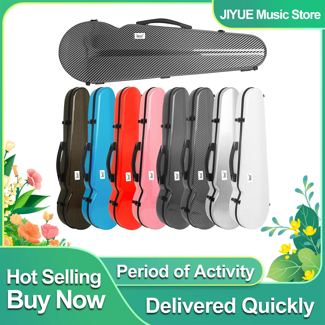 IRIN Violin Case VB-40 Carbon Fiber Violin Box High Quality Soft Lightweight Sturdy Composite Material Double Shoulder Strap Bag
IRIN Violin Case VB-40 Carbon Fiber Violin Box High Quality Soft Lightweight Sturdy Composite Material Double Shoulder Strap Bag