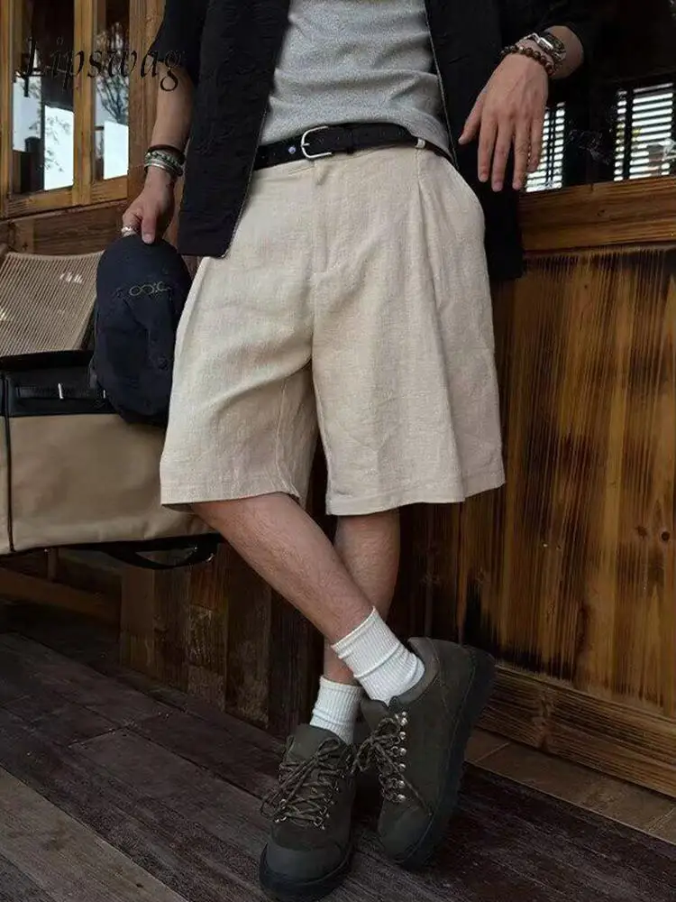 Old Money Style Mens Casual Shorts 2026 Summer Stylish Solid Color Knee-length Linen Shorts Men Vintage Loose Straight Shorts
Old Money Style Mens Casual Shorts 2026 Summer Stylish Solid Color Knee-length Linen Shorts Men Vintage Loose Straight Shorts