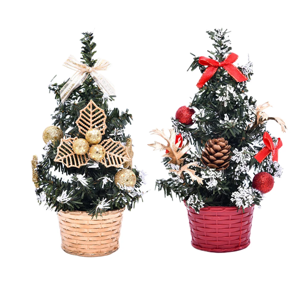 2 Pcs Mini Christmas Tree Decorations Xmas Trees Party Decorate Table Miniature Faux
2 Pcs Mini Christmas Tree Decorations Xmas Trees Party Decorate Table Miniature Faux