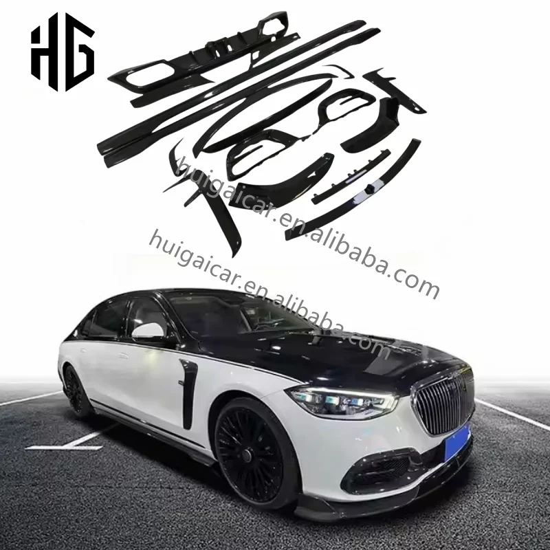 Hot sell carbon fiber front lip canards rear diffuser spoiler side skirt auto parts for S-class W223 facelift msy style body kit
Hot sell carbon fiber front lip canards rear diffuser spoiler side skirt auto parts for S-class W223 facelift msy style body kit