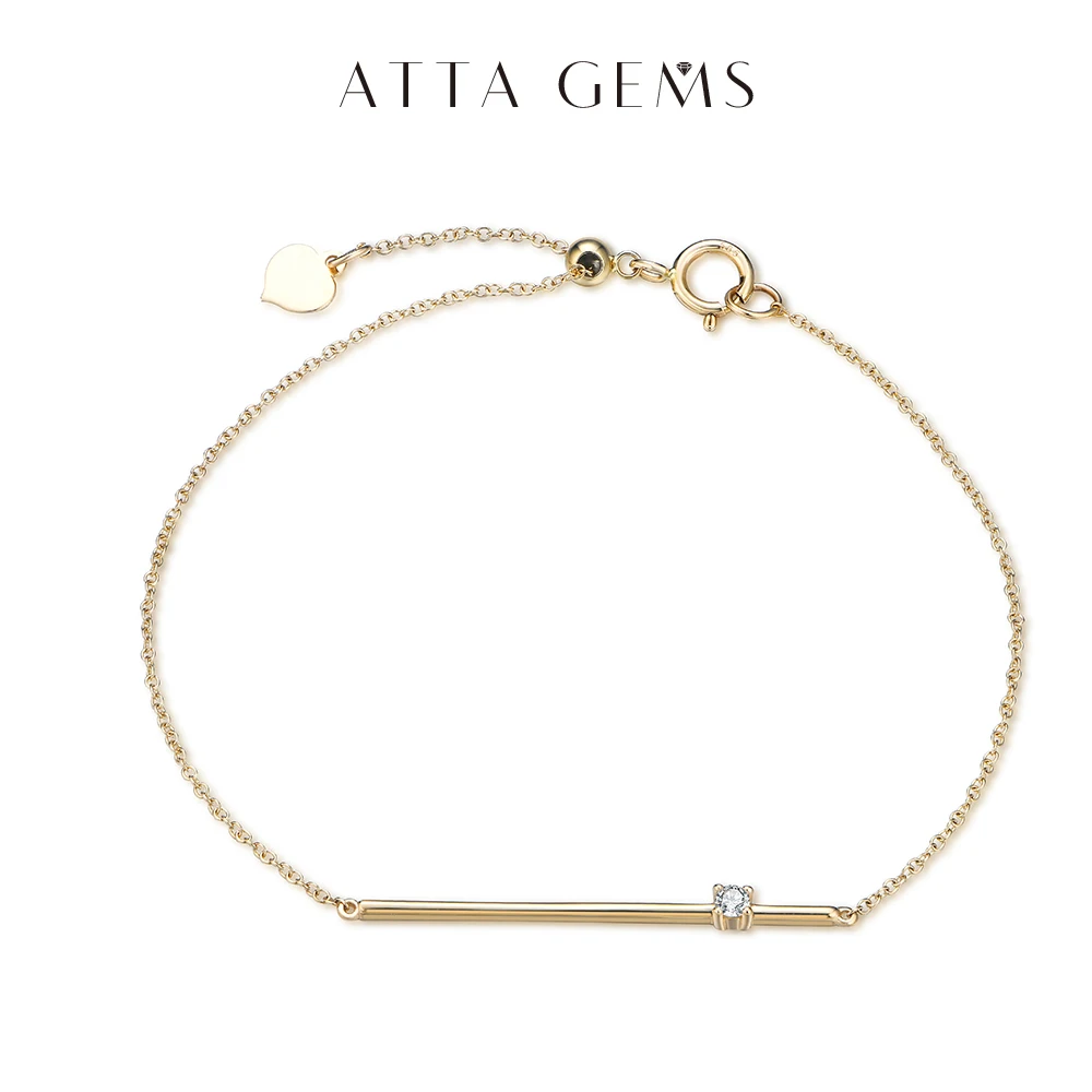 ATTAGEMS New in 10K 14K Gold Moissanite Bracelet Gold for Women Chain Buckle Fine Jewelry Wedding Gift Free for Shipping Luxury
ATTAGEMS New in 10K 14K Gold Moissanite Bracelet Gold for Women Chain Buckle Fine Jewelry Wedding Gift Free for Shipping Luxury