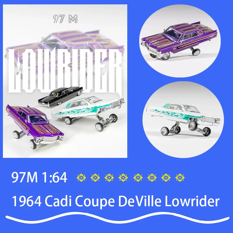 97M 1/64 1964 Cadi Coupe DeVille Lowrider Alloy Car Model Birthday Gift Home Decoration
97M 1/64 1964 Cadi Coupe DeVille Lowrider Alloy Car Model Birthday Gift Home Decoration