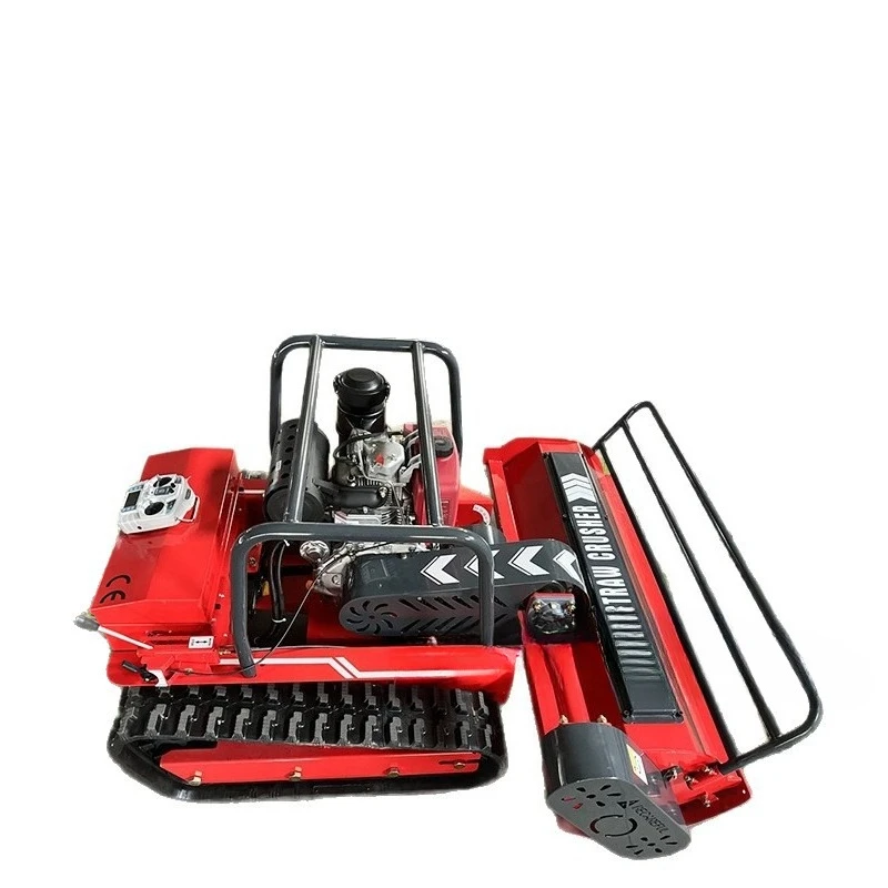 Remote control crawler mowing robot landscaping lawn self-propelled lawn mower small diesel shredder
Remote control crawler mowing robot landscaping lawn self-propelled lawn mower small diesel shredder