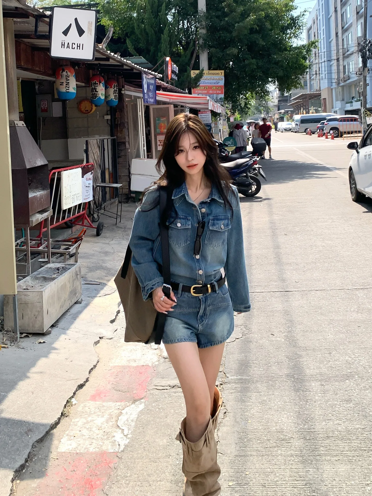 Adan Denim irt orts Set Casual Slimming A-Line Jeans Women's Spring Summer Faion Korean Sle Commute Sle Cotton Blend
Adan Denim irt orts Set Casual Slimming A-Line Jeans Women's Spring Summer Faion Korean Sle Commute Sle Cotton Blend