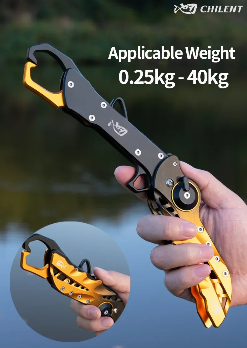 CHILENT Foldable Aluminum Alloy Fish Lip Gripper Portable Fishing Pliers Hand Grip Hook Gripper Lipgrip Fishing Accessories Tool
CHILENT Foldable Aluminum Alloy Fish Lip Gripper Portable Fishing Pliers Hand Grip Hook Gripper Lipgrip Fishing Accessories Tool