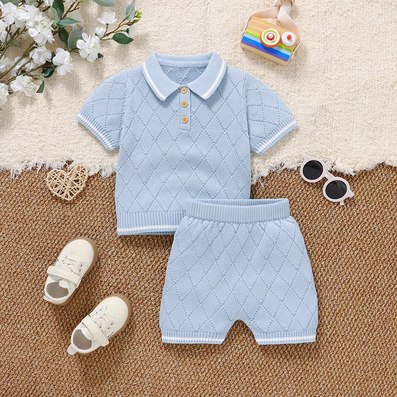 Infant Baby Clothes Sets Cotton Knitted Newborn Boy Pullover +Shorts Fashion Solid Toddler Child Sweater +Pants 2pcs Summer Suit
Infant Baby Clothes Sets Cotton Knitted Newborn Boy Pullover +Shorts Fashion Solid Toddler Child Sweater +Pants 2pcs Summer Suit