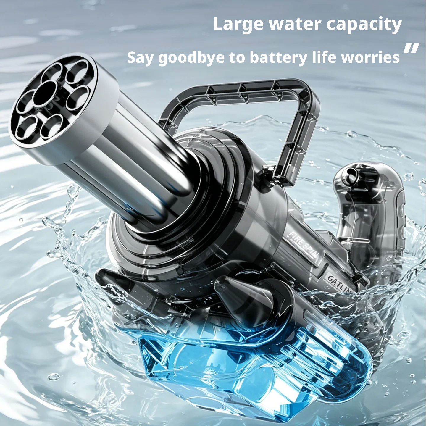 Hot Auto Gatling Water Cannon Rotating High-Pressure Large Capacity Gatling Water Gun Toy Adults Outdoor Summer Fun Play Toy
Hot Auto Gatling Water Cannon Rotating High-Pressure Large Capacity Gatling Water Gun Toy Adults Outdoor Summer Fun Play Toy