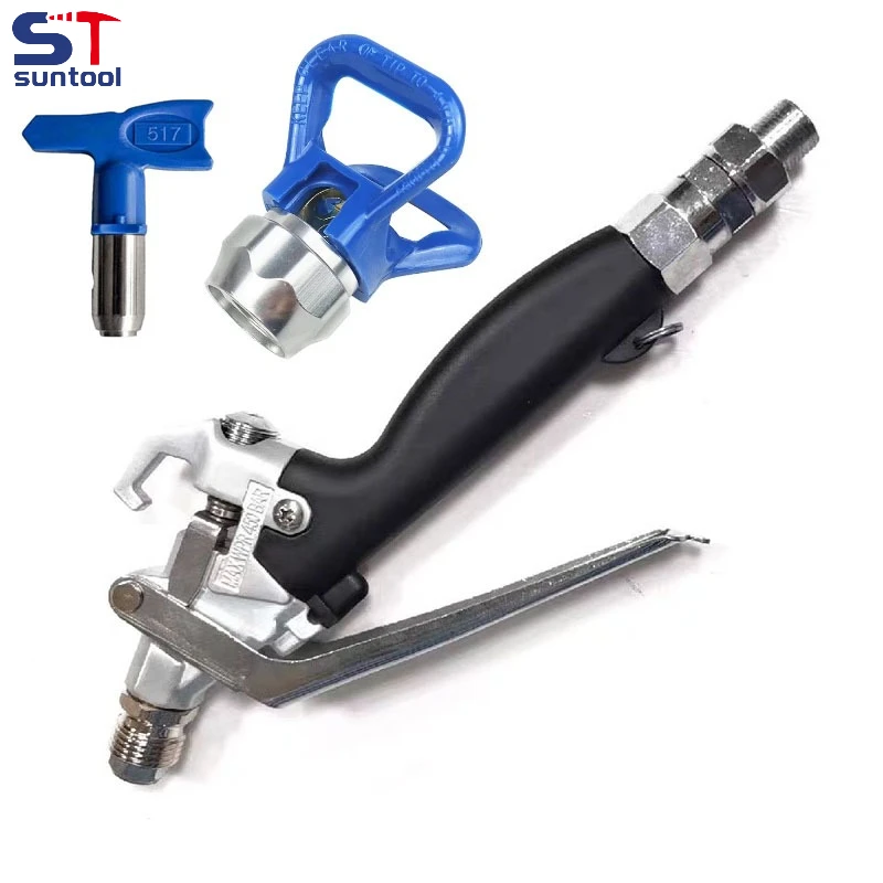 Inline Heavy-duty Texture Gun 245820 Spraying Equipment Linear Texture Gun Connect 3/8 1/4NPS 517 TIP Wall Putty Airless Gun
Inline Heavy-duty Texture Gun 245820 Spraying Equipment Linear Texture Gun Connect 3/8 1/4NPS 517 TIP Wall Putty Airless Gun