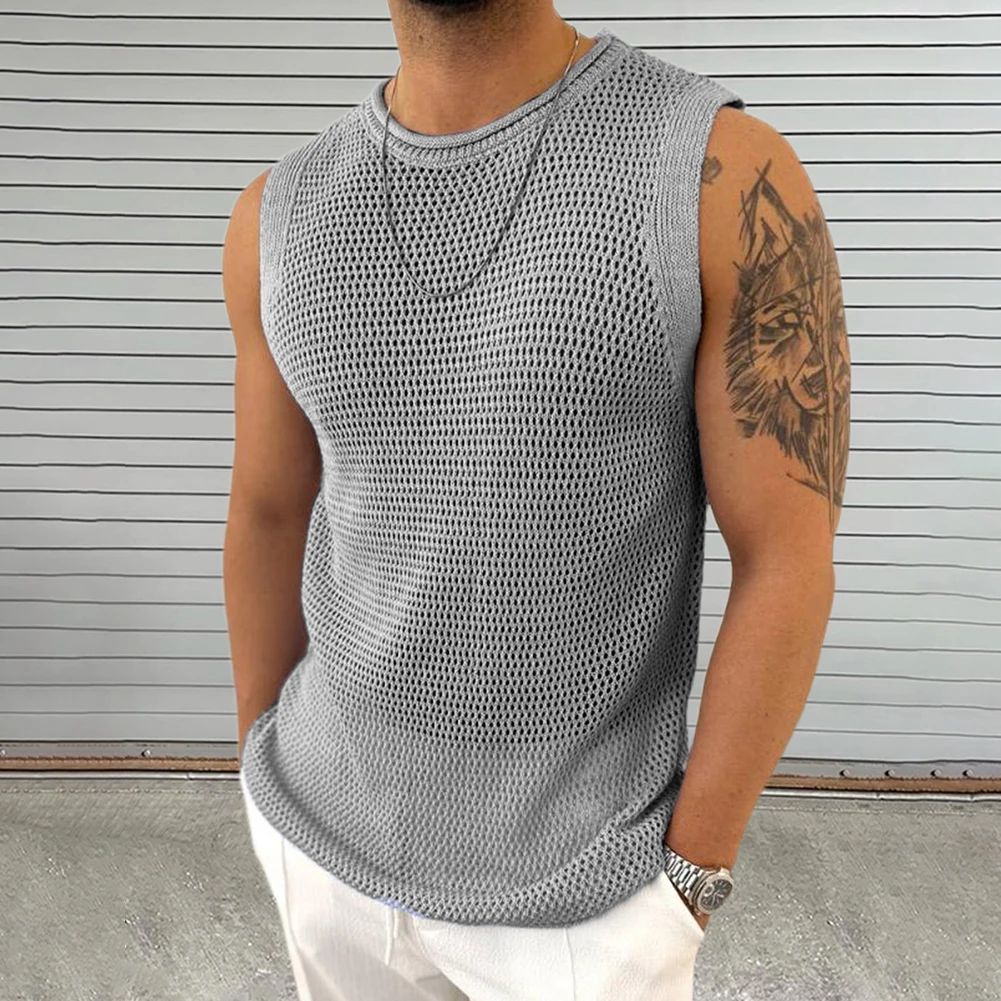 Men O Neck For Streetwear Fashion Streetwear Hollow Out Tank Pure Color Regular Length Slight Stretch Solid Color
Men O Neck For Streetwear Fashion Streetwear Hollow Out Tank Pure Color Regular Length Slight Stretch Solid Color