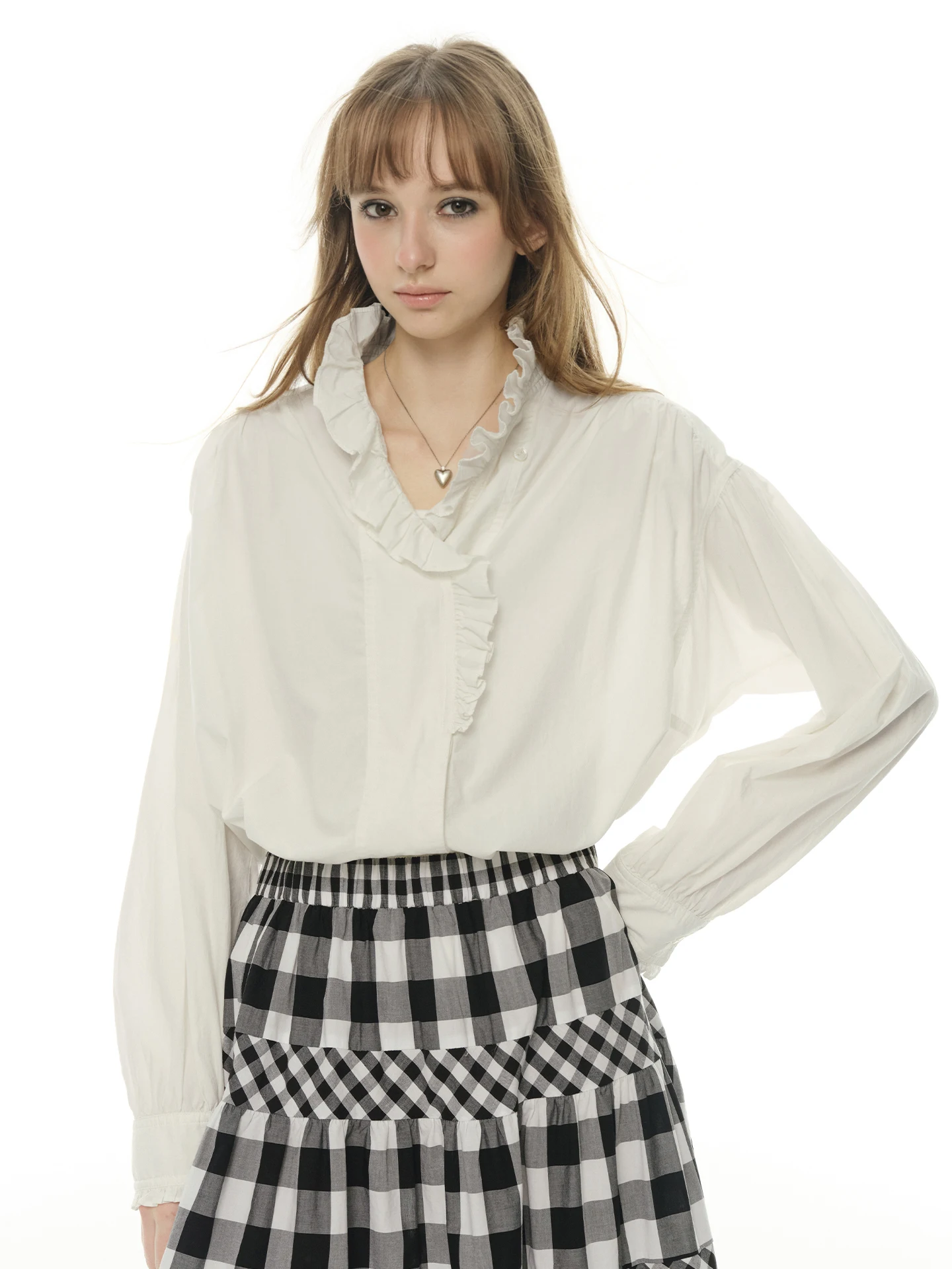 UNRETRO French Style Pure Cotton V-neck Shirt Women's Loose Long Sleeve White Lace Hem Spring Breathable Comfortable Casual S...
UNRETRO French Style Pure Cotton V-neck Shirt Women's Loose Long Sleeve White Lace Hem Spring Breathable Comfortable Casual S...
