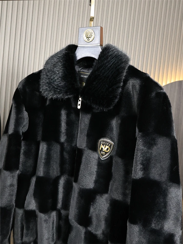 High-End Men's Winter Coat Fake Fur Mink Velvet Embroidered Collar Inteated Design Faionable Outerwear for Men
High-End Men's Winter Coat Fake Fur Mink Velvet Embroidered Collar Inteated Design Faionable Outerwear for Men