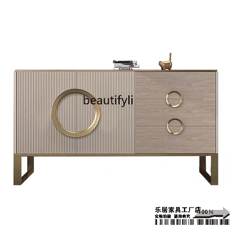T Light luxury door cabinet Modern simple home storage locker Solid wood dining side cabinet
T Light luxury door cabinet Modern simple home storage locker Solid wood dining side cabinet